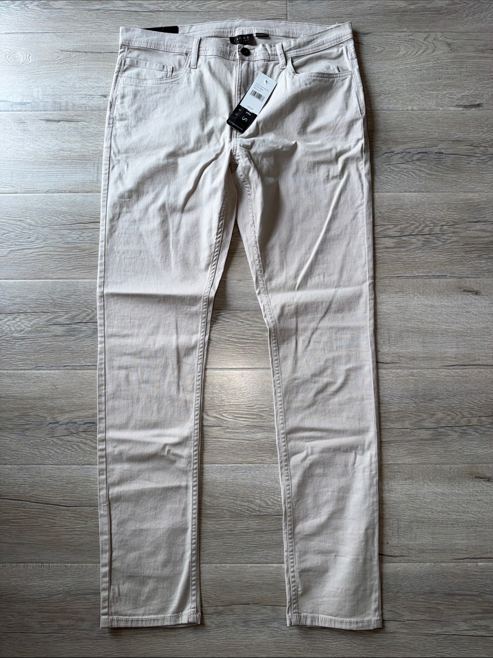 Jachs Slim Stretch Jeans in Stone 34 x 34